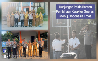 SMKN 6 Kota Serang Gelar Upacara Bendera Bersama Polda Banten